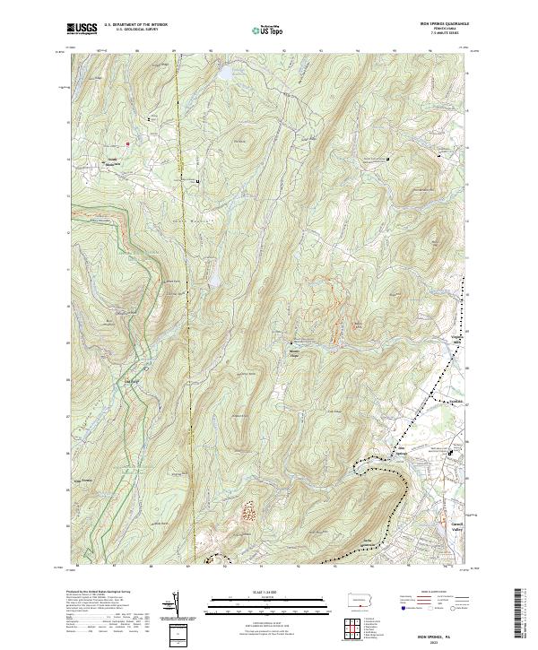 Iron Springs topographic map thumbnail