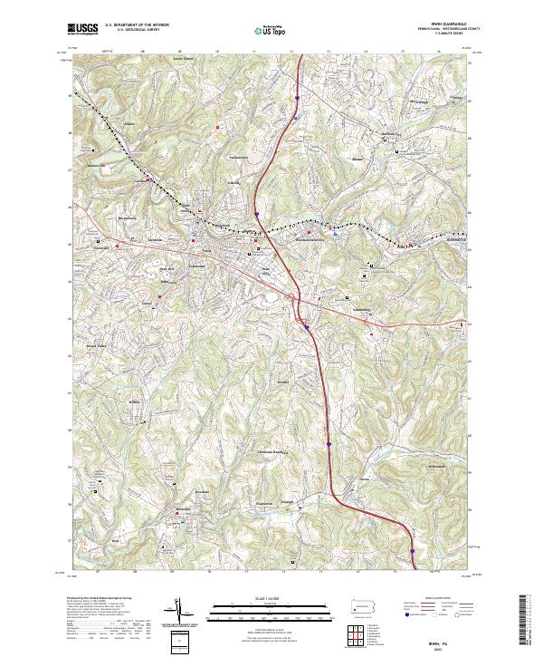 Irwin topographic map thumbnail