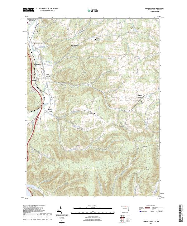 Jackson Summit topographic map thumbnail