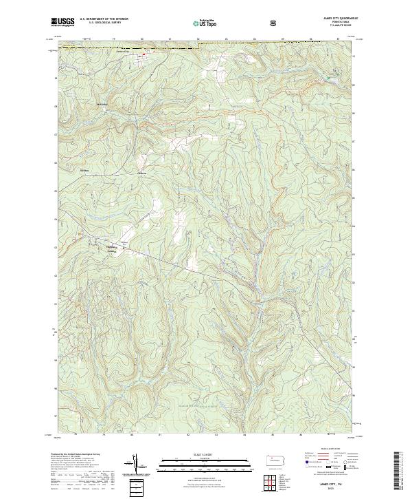 James City topographic map thumbnail