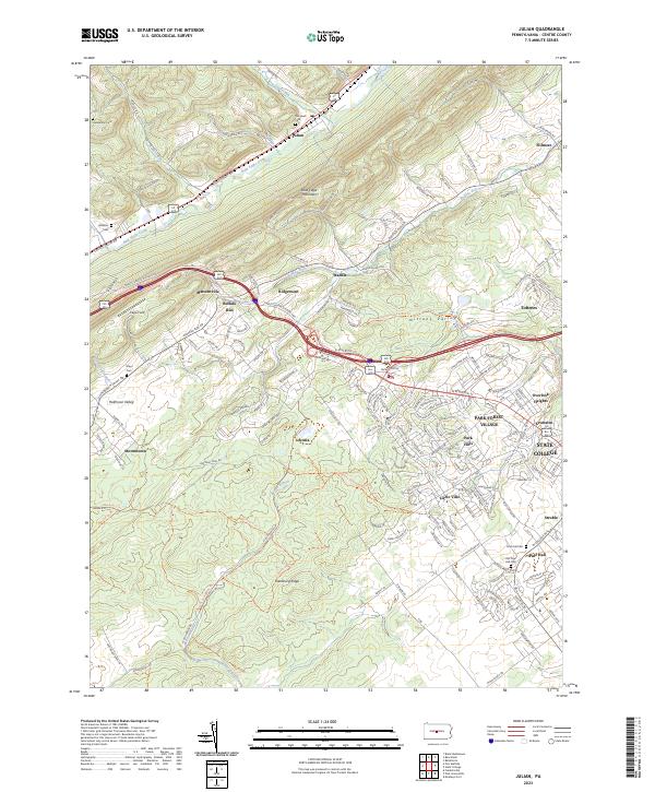 Julian topographic map thumbnail