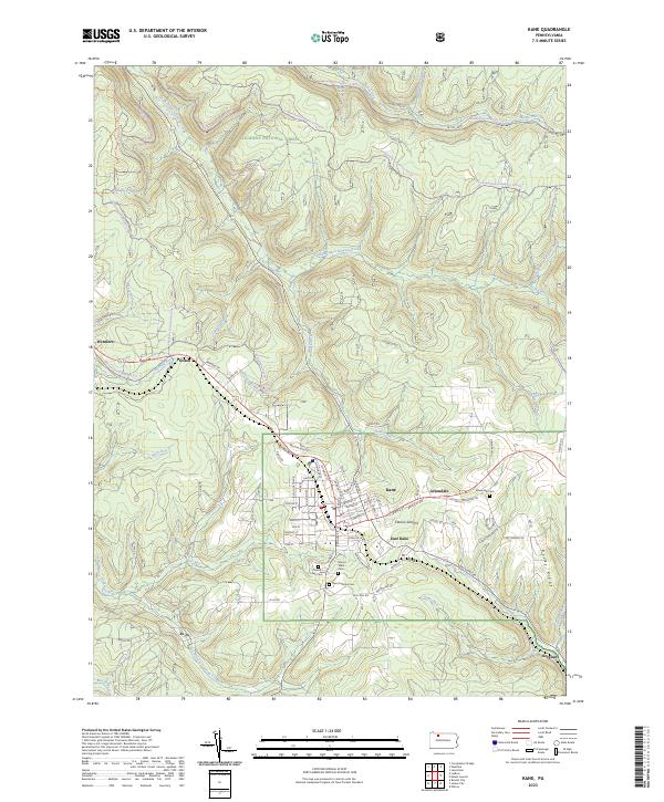 Kane topographic map thumbnail