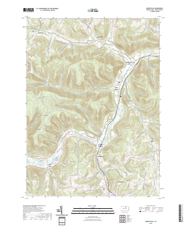 Keeneyville topographic map thumbnail