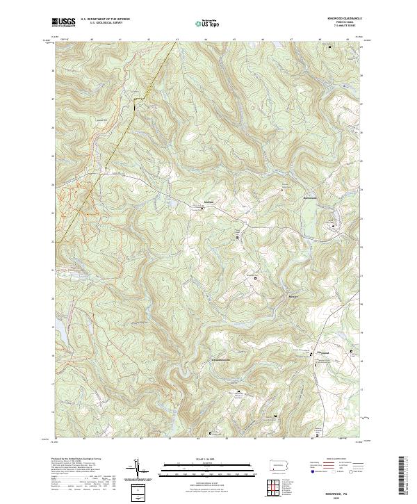 Kingwood topographic map thumbnail