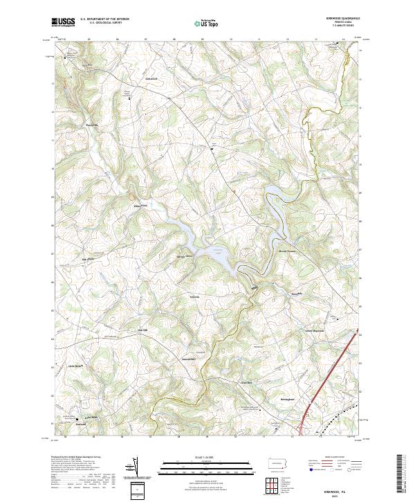 Kirkwood topographic map thumbnail