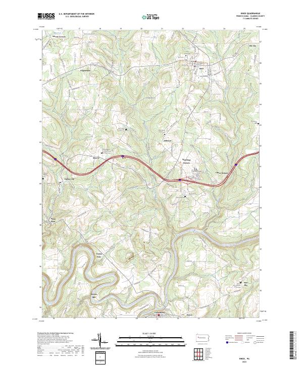 Knox topographic map thumbnail