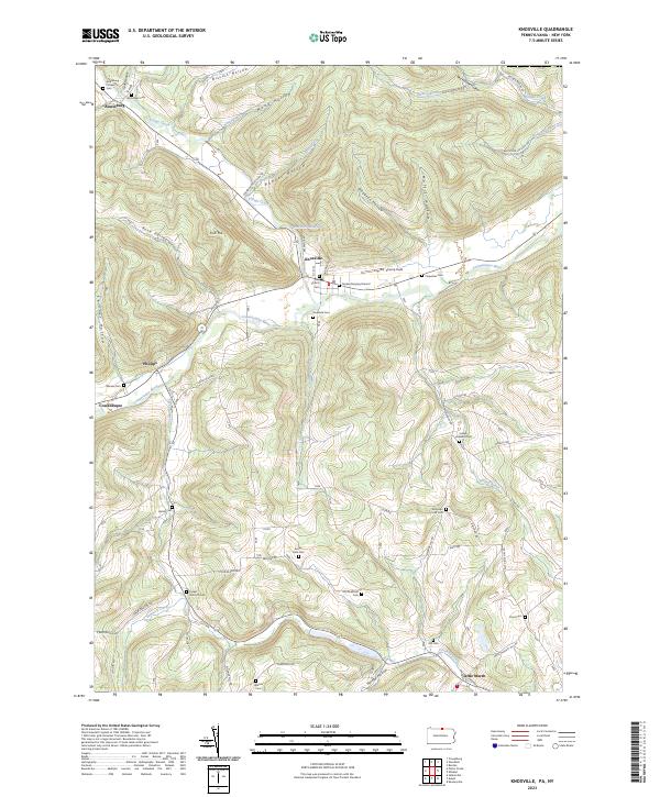 Knoxville topographic map thumbnail
