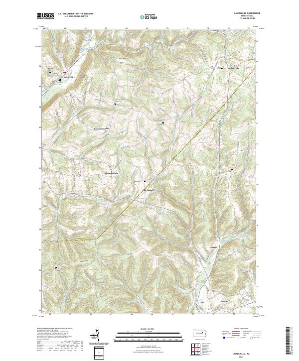 Lairdsville topographic map thumbnail