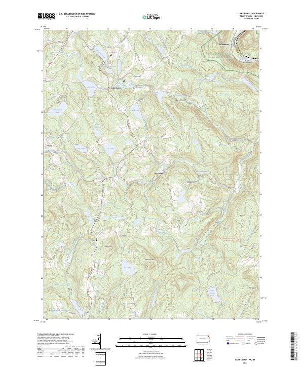 Lake Como topographic map thumbnail