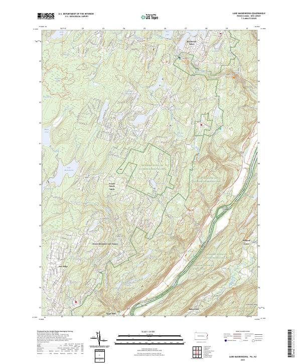 Lake Maskenozha topographic map thumbnail