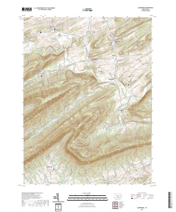 Landisburg topographic map thumbnail