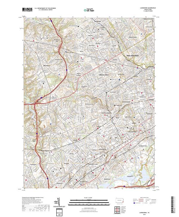 Lansdowne topographic map thumbnail