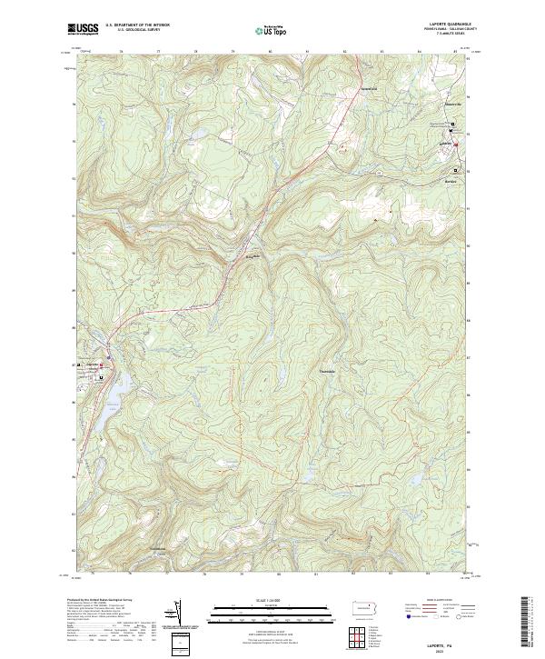 Laporte topographic map thumbnail