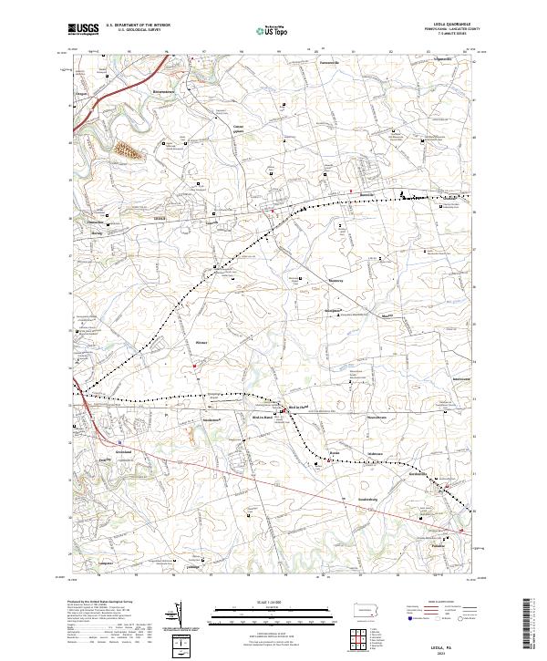 Leola topographic map thumbnail