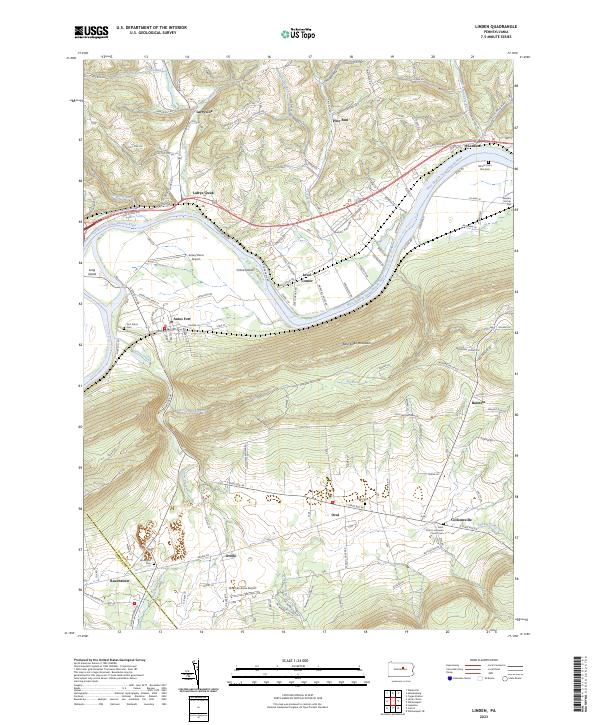 Linden topographic map thumbnail