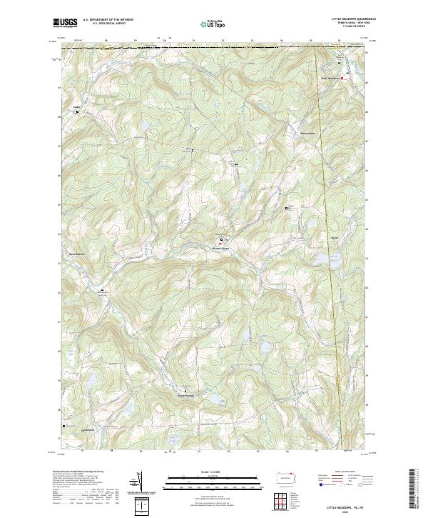 Little Meadows topographic map thumbnail