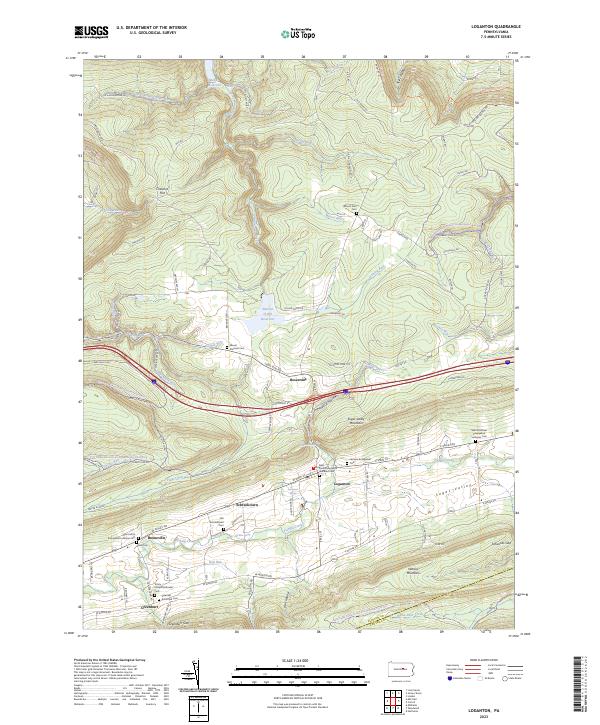 Loganton topographic map thumbnail