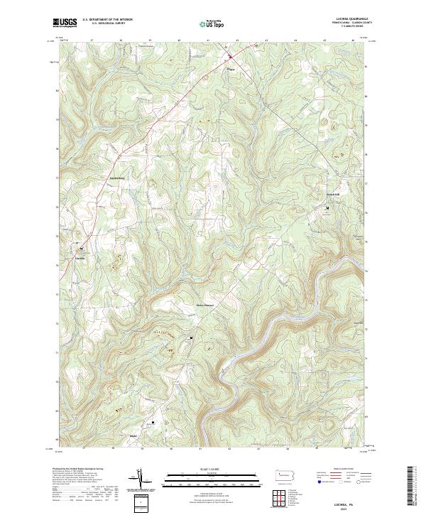 Lucinda topographic map thumbnail