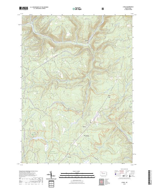 Lynch topographic map thumbnail
