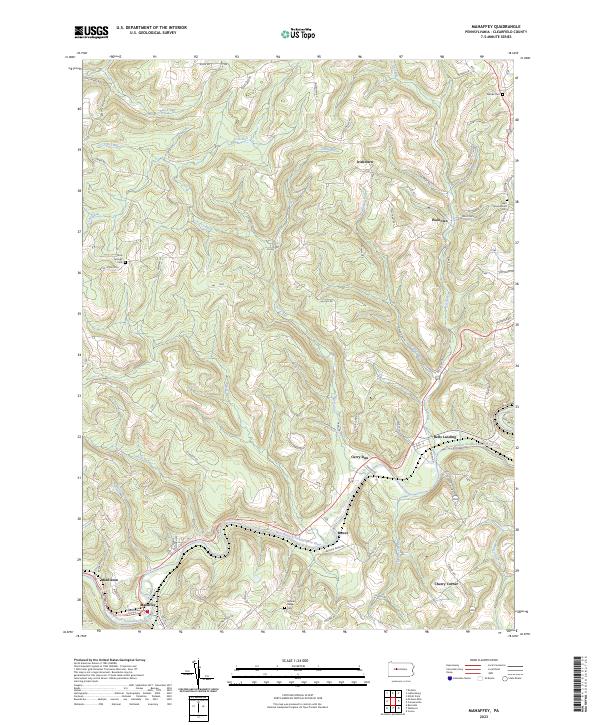 Mahaffey topographic map thumbnail
