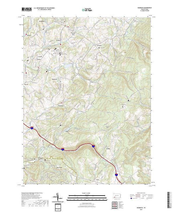 Mammoth topographic map thumbnail