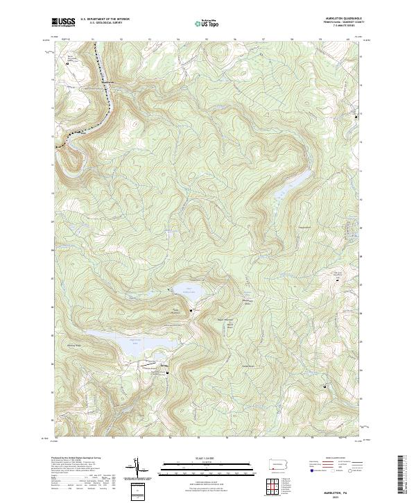 Markleton topographic map thumbnail