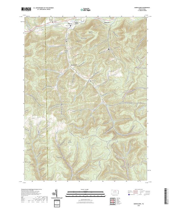 Marshlands topographic map thumbnail