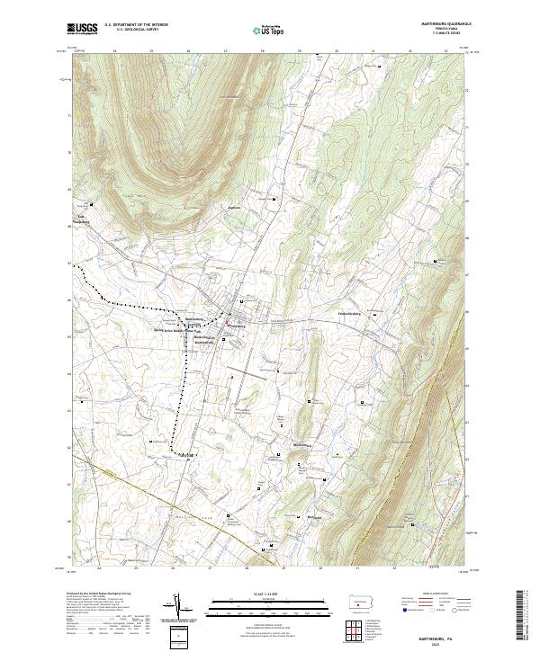 Martinsburg topographic map thumbnail