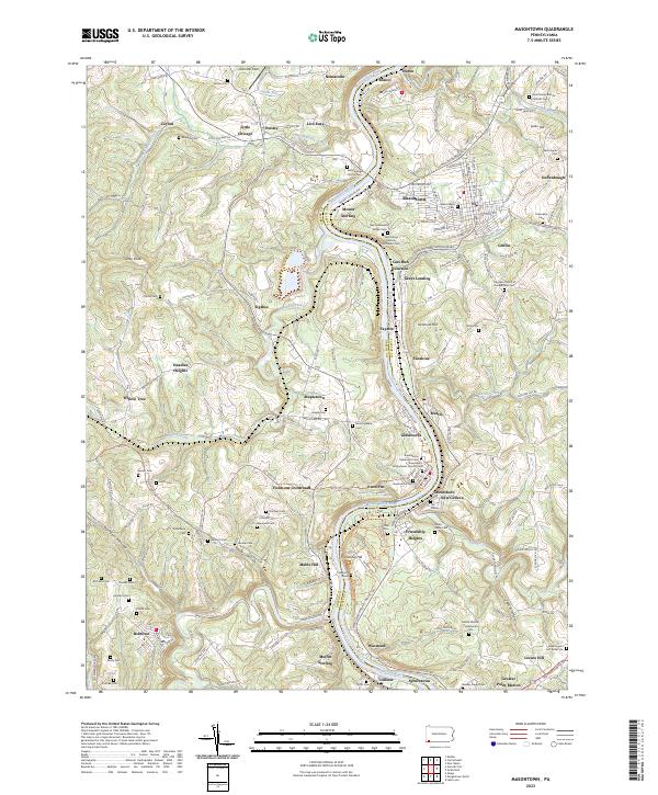 Masontown topographic map thumbnail