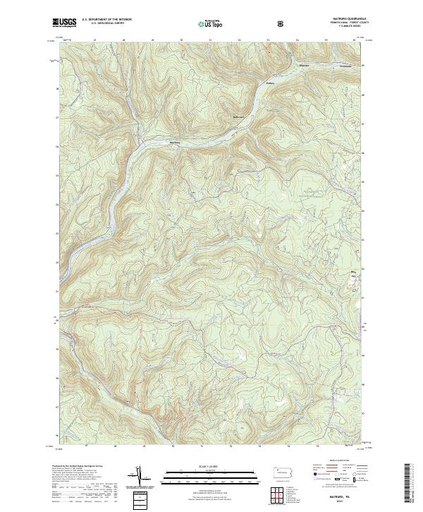 Mayburg topographic map thumbnail