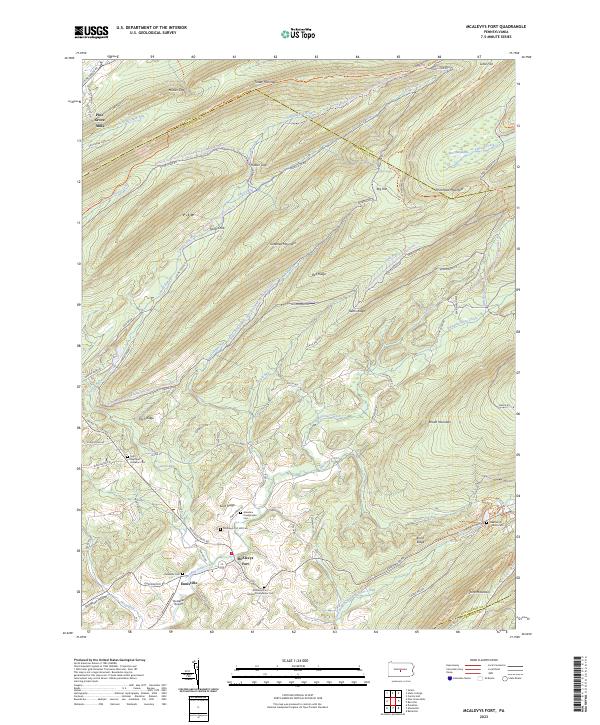 McAlevys Fort topographic map thumbnail