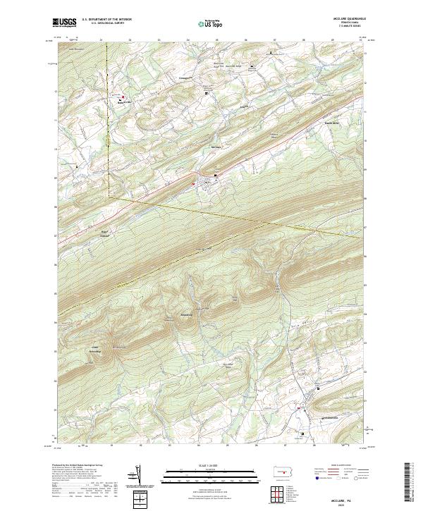 McClure topographic map thumbnail