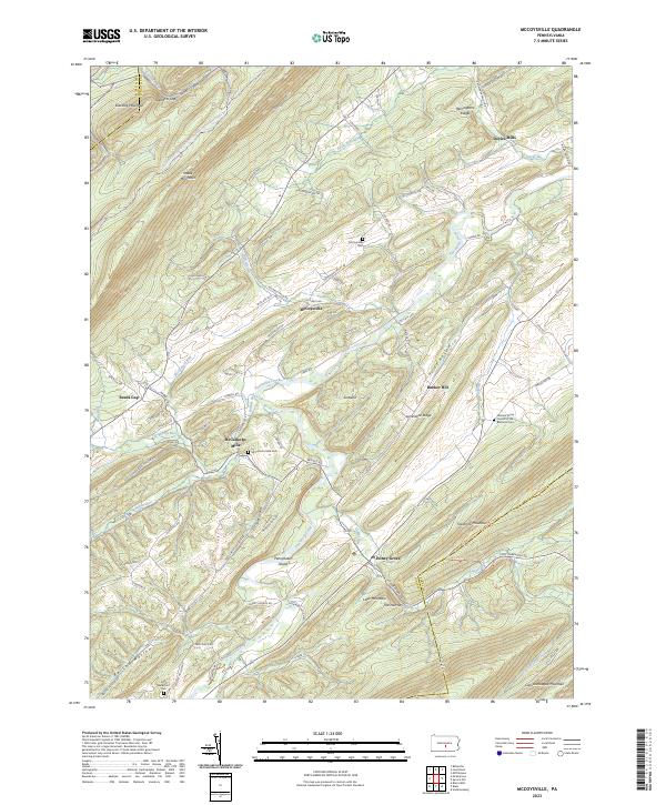 McCoysville topographic map thumbnail