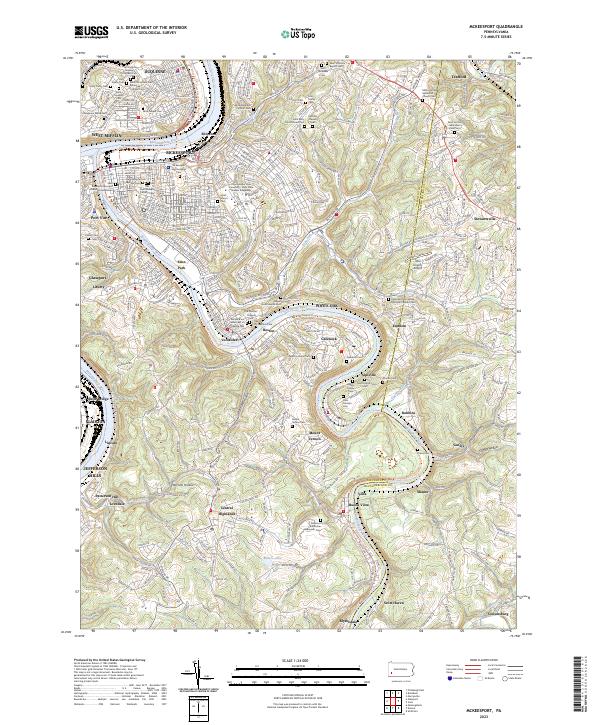 McKeesport topographic map thumbnail