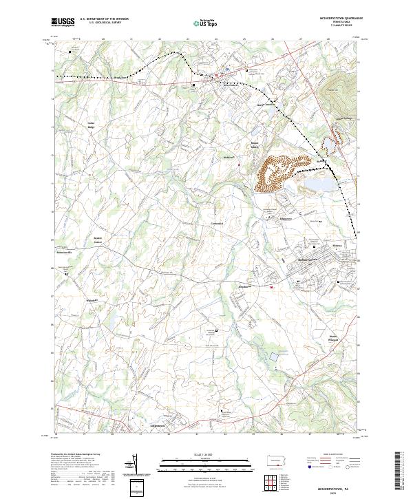 McSherrystown topographic map thumbnail
