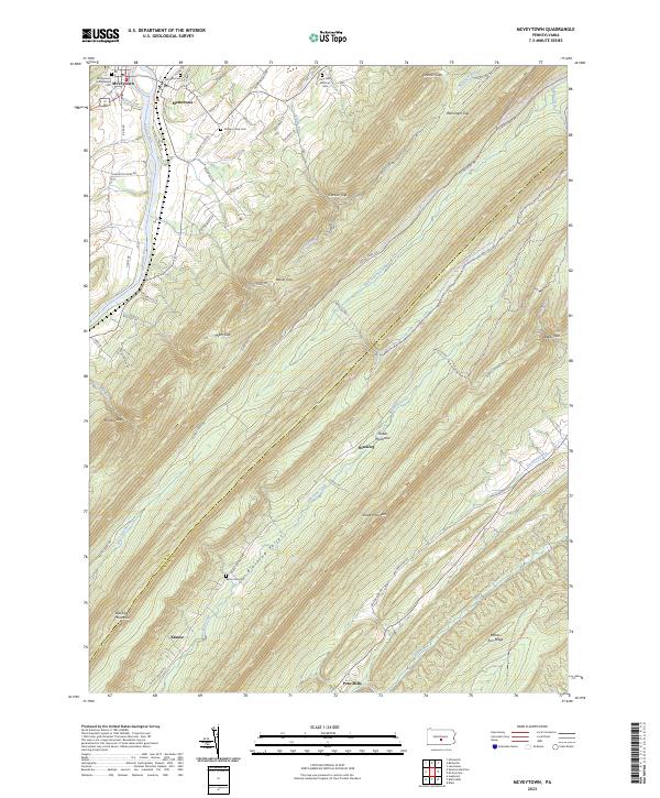 McVeytown topographic map thumbnail