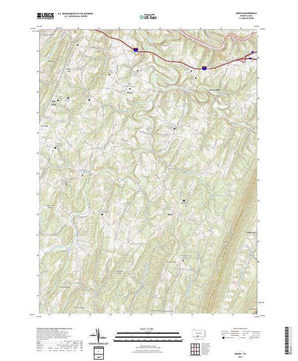 Mench topographic map thumbnail
