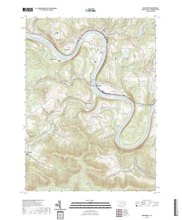 Meshoppen topographic map thumbnail