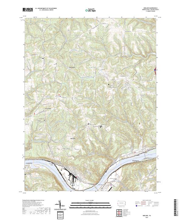 Midland topographic map thumbnail