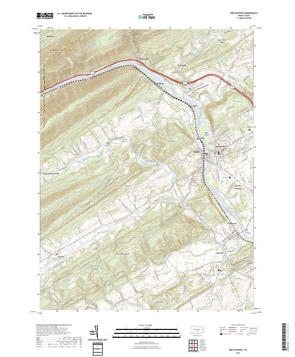 Mifflintown topographic map thumbnail
