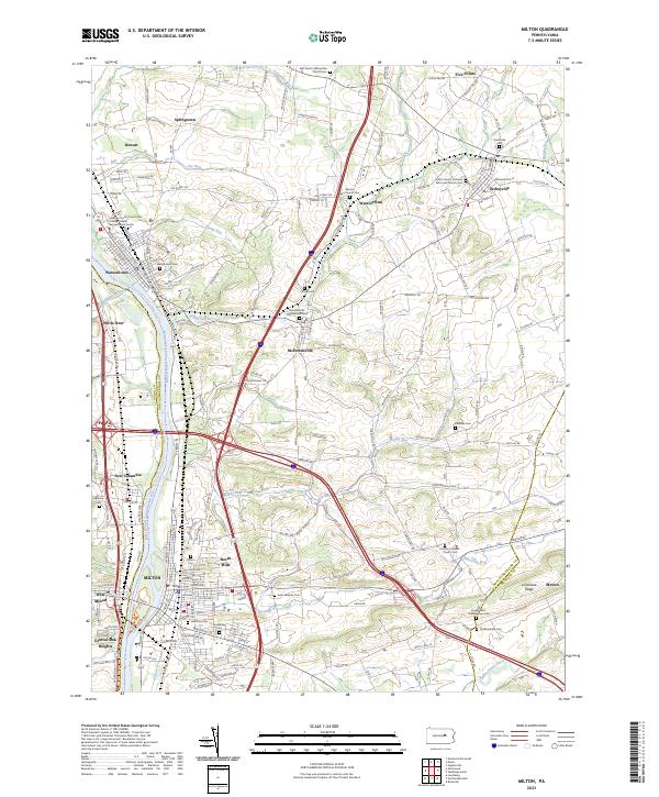 Milton topographic map thumbnail
