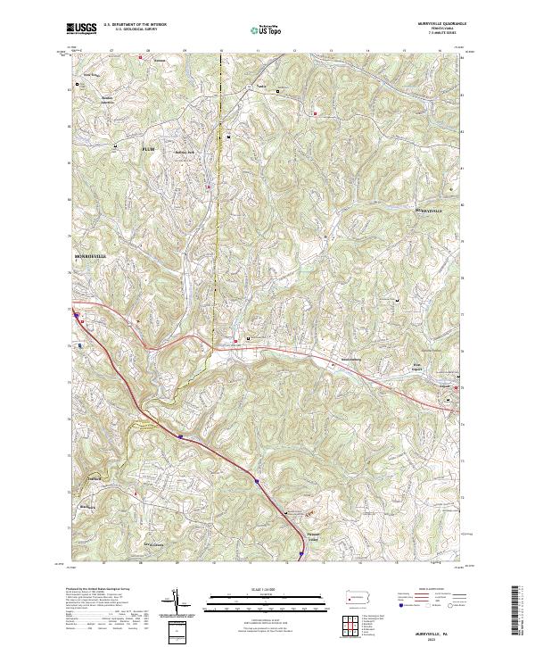 Murrysville topographic map thumbnail