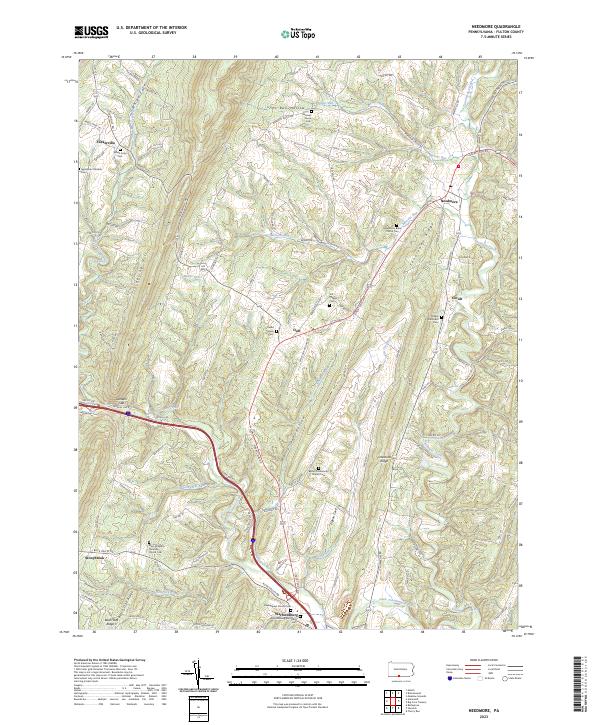 Needmore topographic map thumbnail