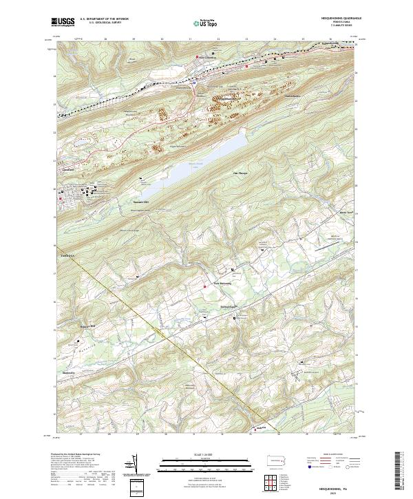 Nesquehoning topographic map thumbnail