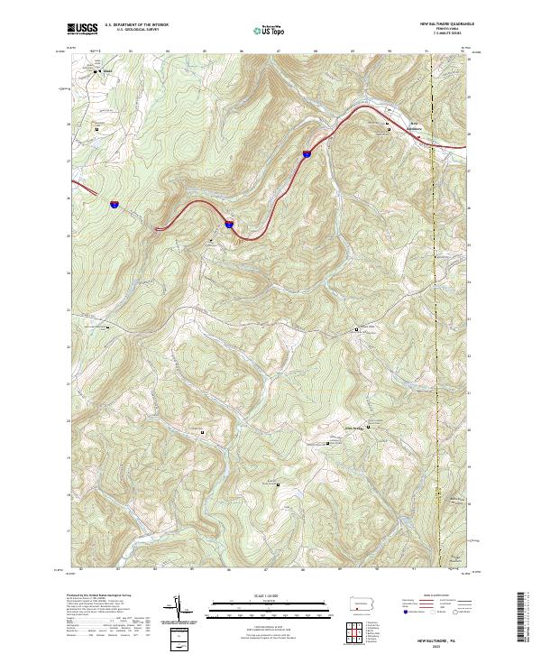 New Baltimore topographic map thumbnail