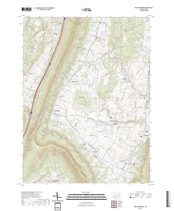 New Enterprise topographic map thumbnail