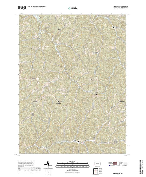 New Freeport topographic map thumbnail