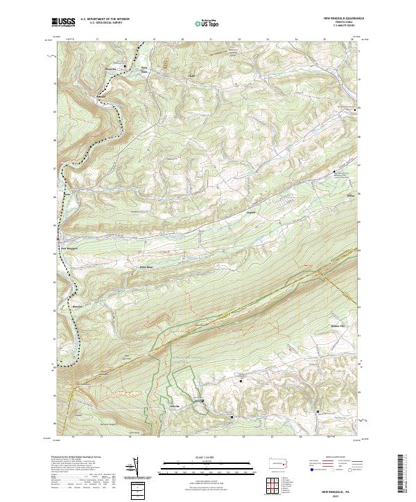 New Ringgold topographic map thumbnail