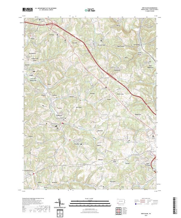 New Salem topographic map thumbnail