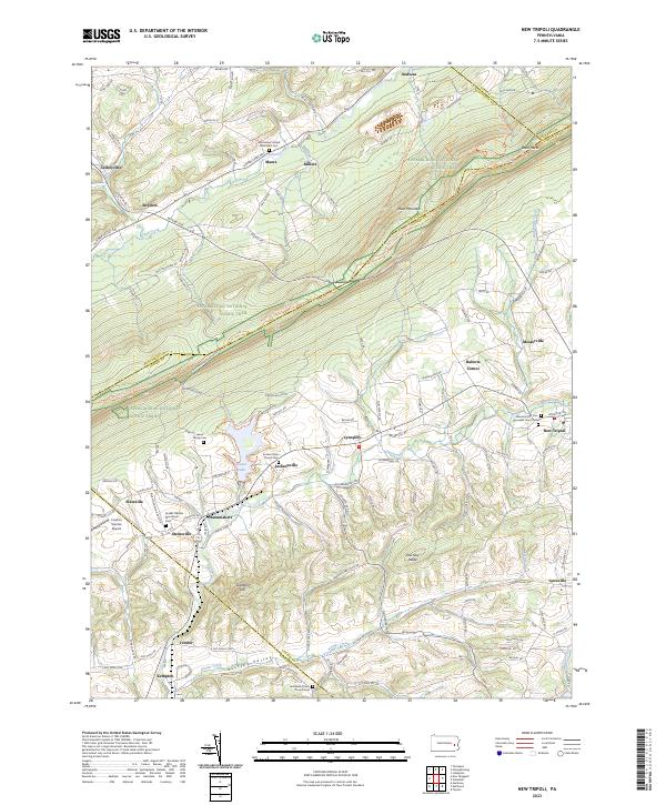 New Tripoli topographic map thumbnail